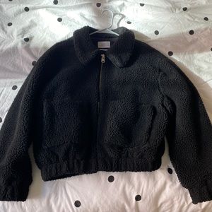 *SOLD* UO Black Teddy Jacket